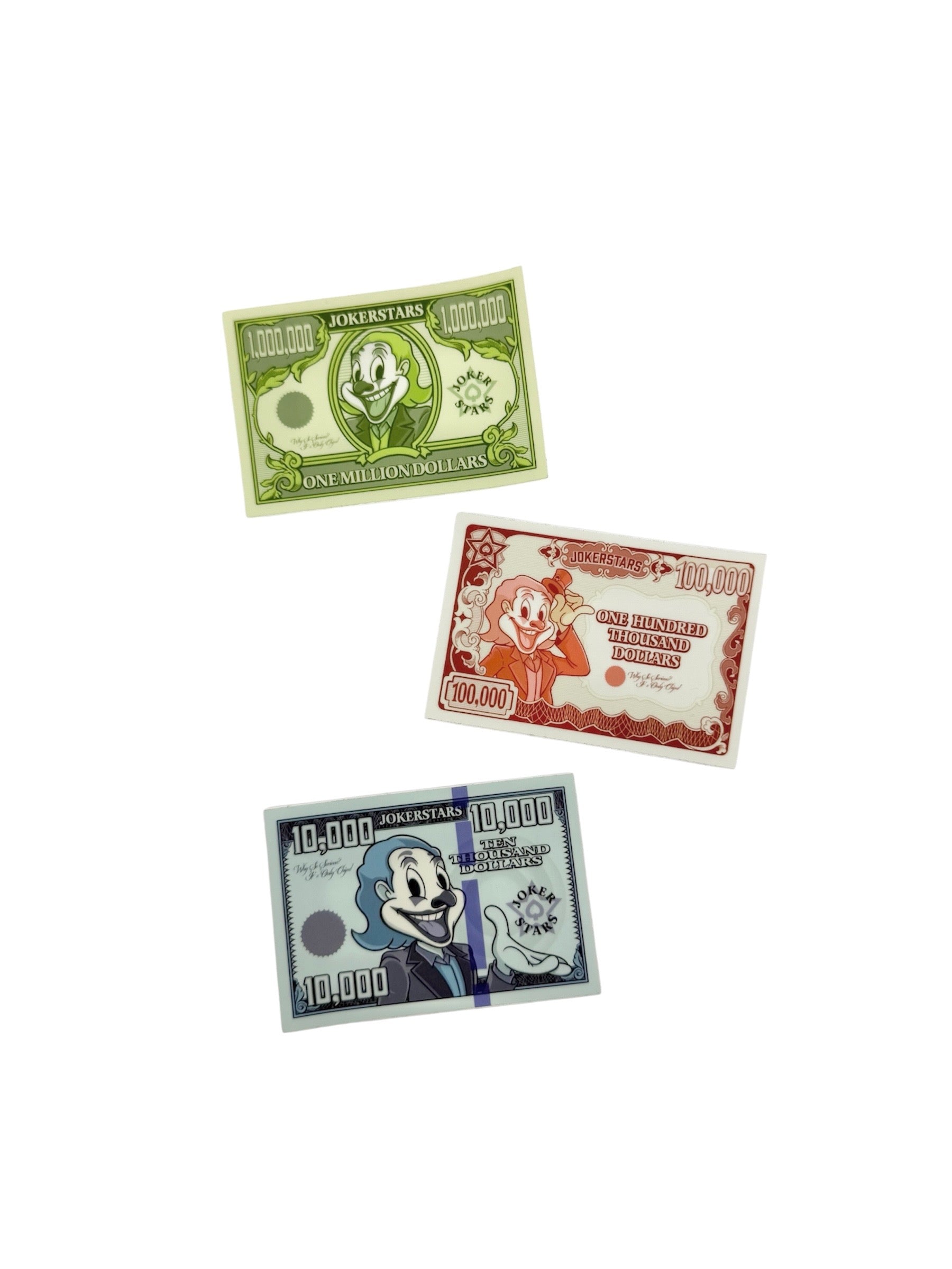 Joker Bill Stickers